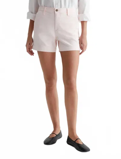 Ag Caden Short In Soft Blush In White