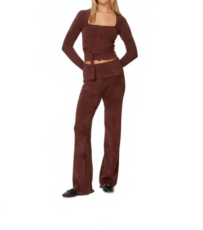 House Of Sunny The Lounge Pant In Brown In Brown