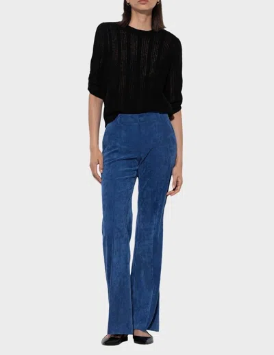 Luisa Cerano Corduroy Bootcut Pants In Blue In Blue