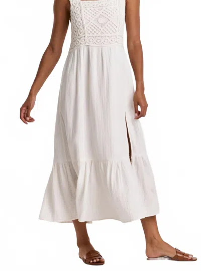 Dear John Denim Chasity Crochet Dress In White In White