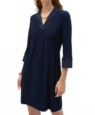 Joseph Ribkoff Knee-length Shift Dress In Midnight Blue In Blue