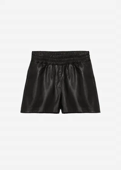 Deluc Women's Blanchard Leather Shorts In Black In Black
