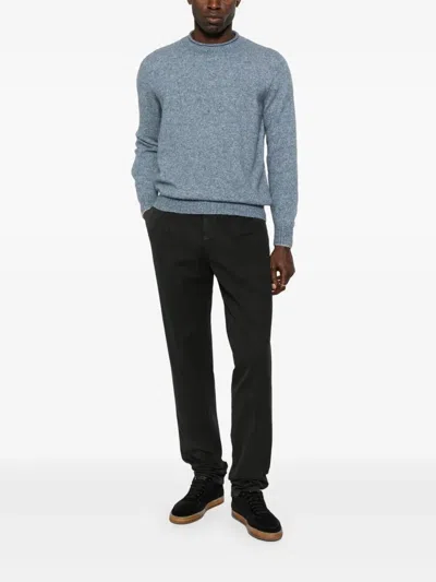 Brunello Cucinelli Crew-neck Sweater In Blue