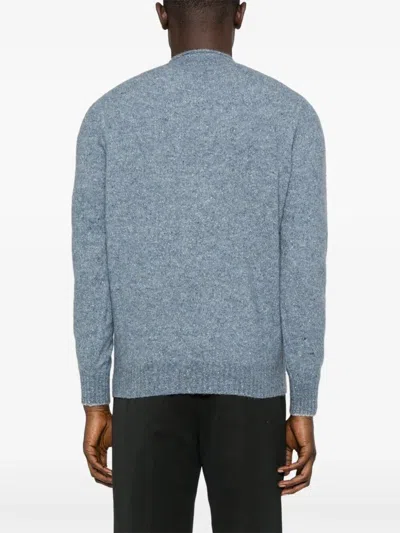 Brunello Cucinelli Crew-neck Sweater In Blue