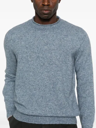 Brunello Cucinelli Crew-neck Sweater In Blue