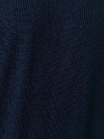 Brunello Cucinelli Knit Turtleneck Sweater Ribbed Cuffs In Blue