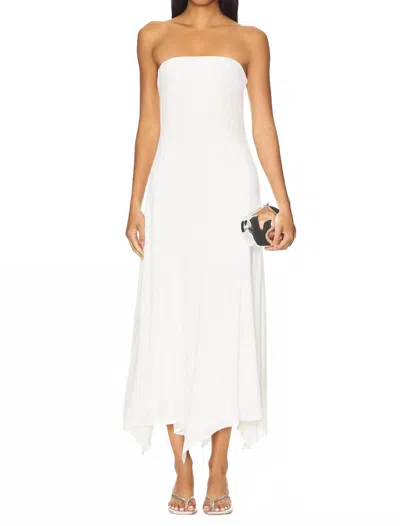 Ser.o.ya Lucia Strapless Maxidress In Porcelain In White