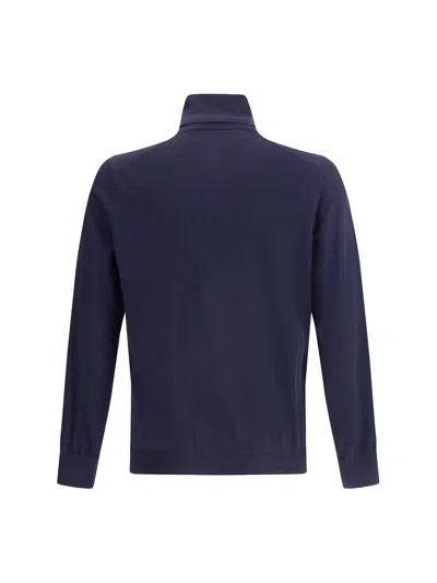 Brunello Cucinelli Cashmere Turtleneck In Blue