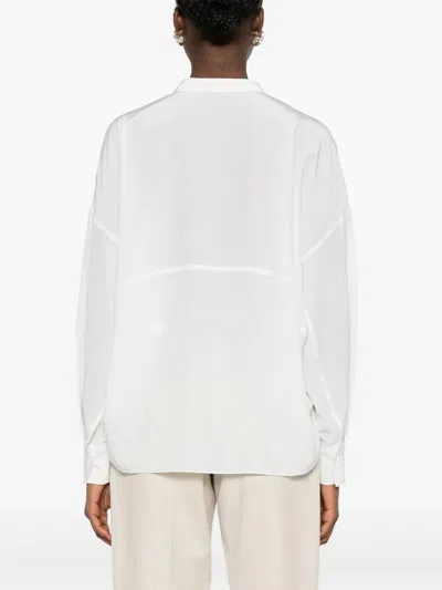 Brunello Cucinelli Monili Silk Blouse