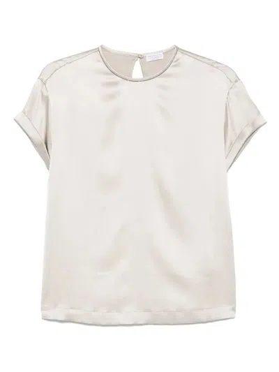 Brunello Cucinelli Short Sleeve Blouse