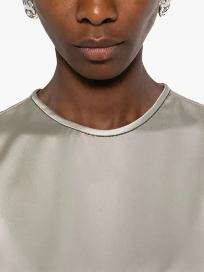 Brunello Cucinelli Short Sleeve Blouse