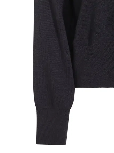 Brunello Cucinelli Ribbed Turtleneck Knitwear Long Sleeves In Black