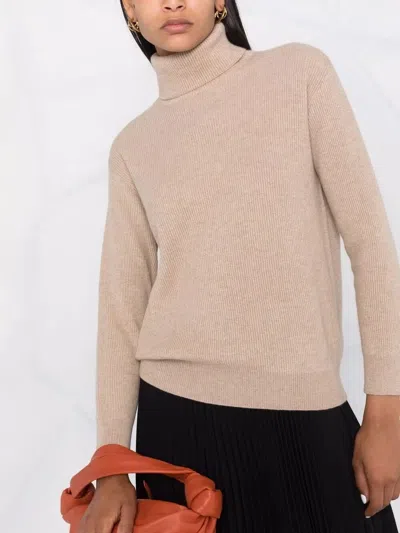 Brunello Cucinelli Women English Rib Knit Sweater In Brown