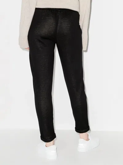 Brunello Cucinelli Women's Cotton And Silk Blend Joggers In Black