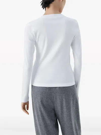 Brunello Cucinelli Long Sleeve V-neck T-shirt Clothing
