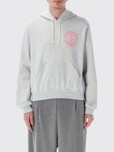 Magliano Drawstring Hood Ribbed Sweater In Gray