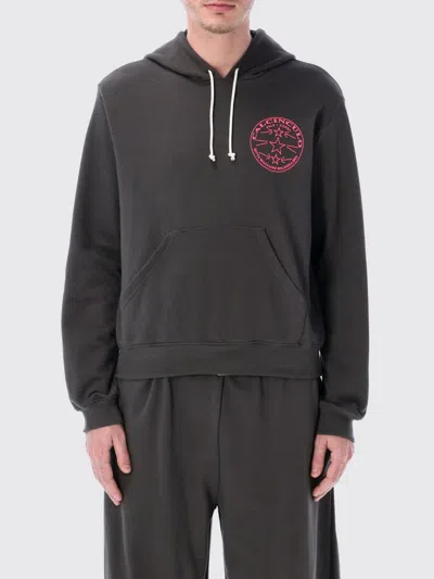 Magliano Graphic Print Hooded Fleece In Black