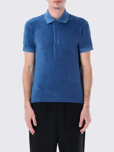 Tom Ford Textured Piquet Polo With Classic Three-button Placket