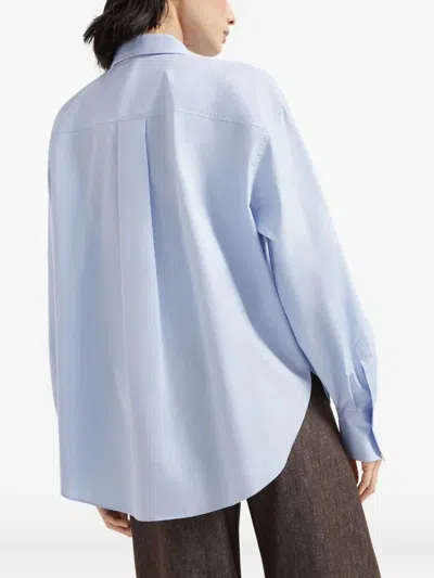 Brunello Cucinelli Women Shirt In Blue
