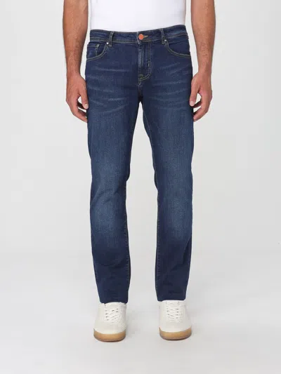 Amish Short  Men Color Denim In Blue