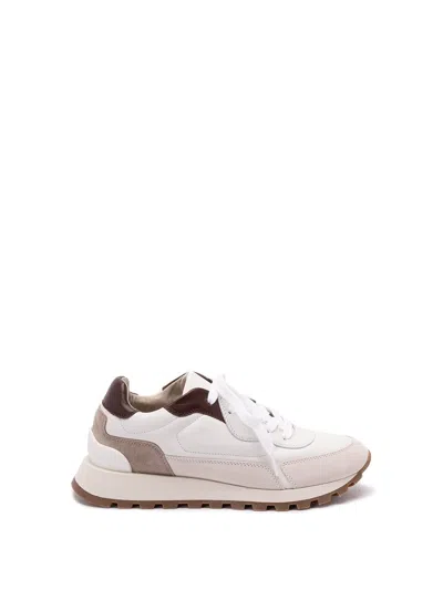 Brunello Cucinelli Lace-up Sneakers In Multi