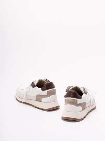 Brunello Cucinelli Lace-up Sneakers In Multi