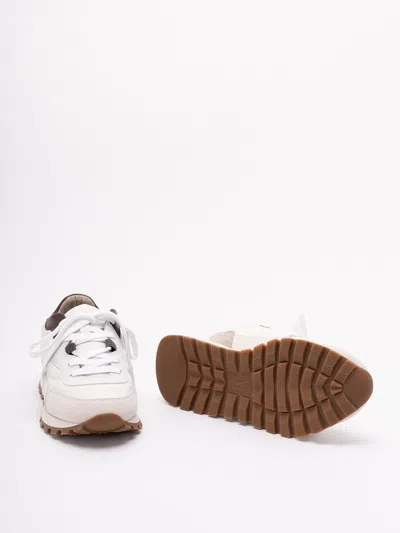 Brunello Cucinelli Lace-up Sneakers In Multi