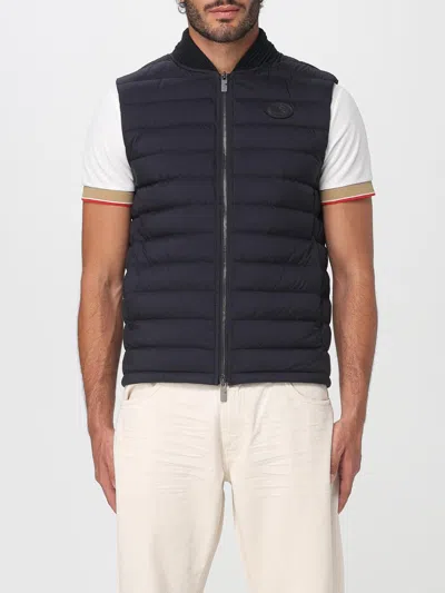 Burberry Jacket Sleeveless Padded Ribbed Collar In Black