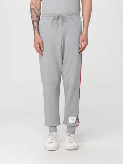 Thom Browne Tri-colour Side Stripe Track Pants In Gray
