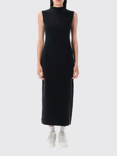 Nike Logo-print Sleeveless Maxi Dress In Black