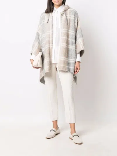 Brunello Cucinelli Pant Pleated Design Acetate Blend