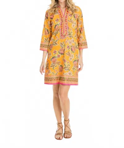 Bella Tu Sasha Tunic Dress In Saffron In Yellow