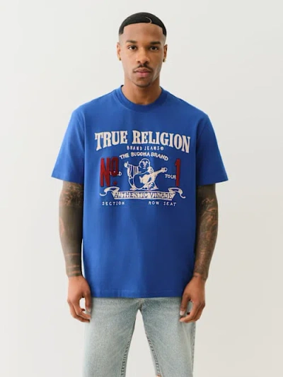 True Religion Men's True Vintage No1 Short Sleeve T-shirt In Blue