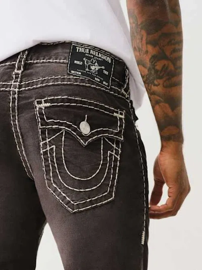 True Religion Ricky Super T Micro Corduroy Straight Pant In Black