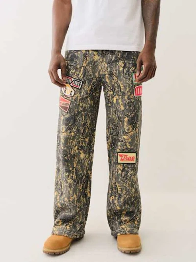 True Religion Big T Buddha Camo Sweat Pant In Multi