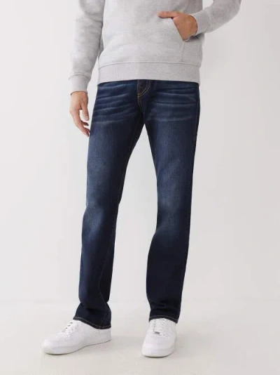 True Religion Rocco Tapered-leg Regular-fit Stretch-denim Jeans In Blue