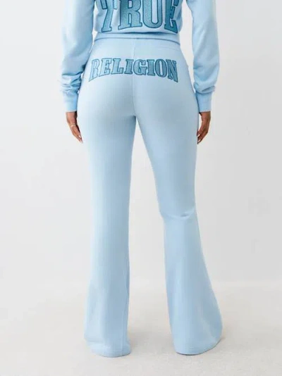 True Religion Women's Joey Terry Embroidered Flare Sweatpant