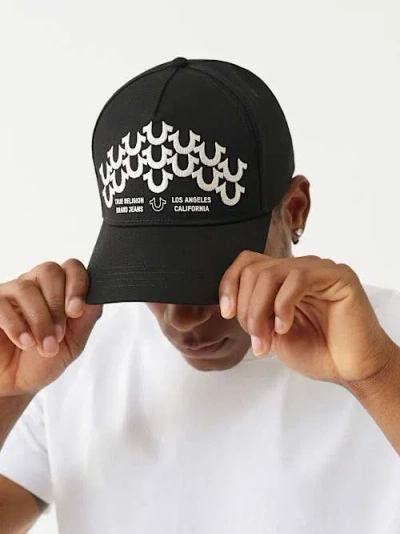 True Religion Men's Horseshoe Trucker Hat In Black