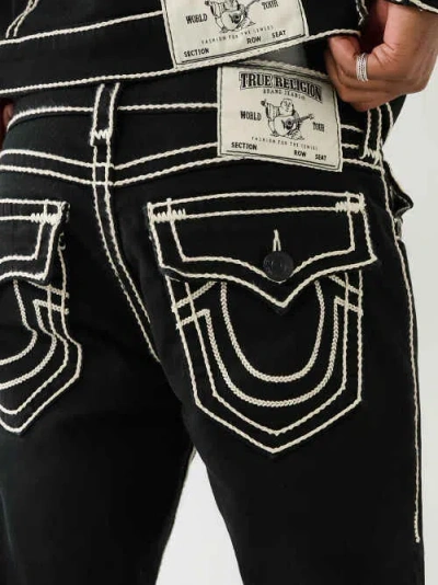 True Religion Men's Ricky Rope Stitch Straight Jean