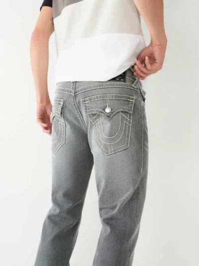True Religion Men's Ricky Big T Stitch Straight Jean