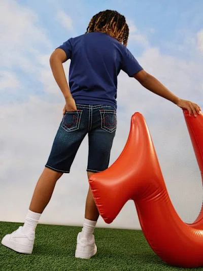 True Religion Boys Ricky Short In Blue
