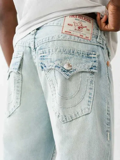 True Religion Men's Bobby Distressed Super T Baggy Jean 32