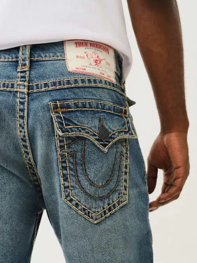 True Religion Men's Ricky Super T Straight Jean