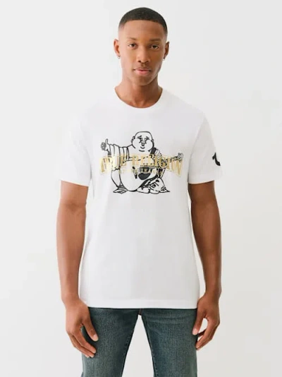 True Religion Dimensional Logo T-shirt In White