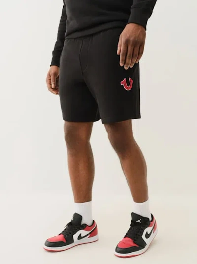 True Religion Men's Horseshoe Chenille Short In Black