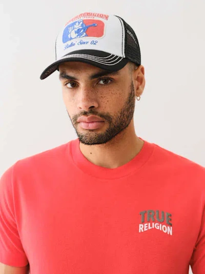 True Religion Men's Ballin' Since 02 Trucker Hat In Black
