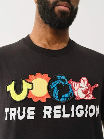 True Religion Men's Groovy Patch Logo T-shirt