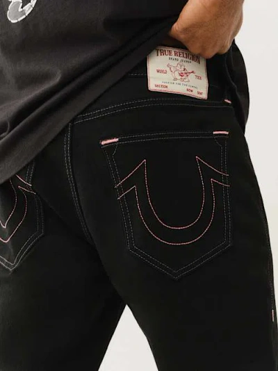True Religion Men's Geno Single Needle Slim Jean In Black
