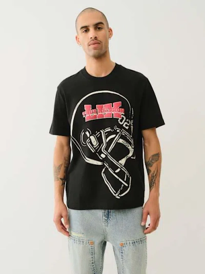 True Religion Game Day Style Bowl T-shirt In Black