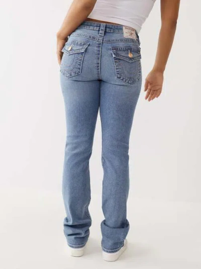 True Religion Women's Billie Big T Stitch Straight Jean